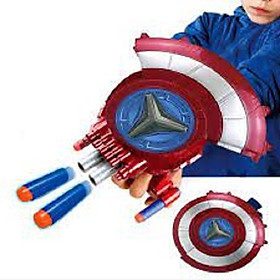 Đồ chơi chiếc khiên đội trưởng bằng nhựa cứng có 2 chức năng phòng thủ tấn công siêu bền dành cho bé trái
