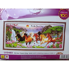 Mua Tranh thêu chữ thập mã đáo thành công LV3403 - 120 x 60 cm - chưa thêu