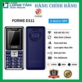 Điện Thoại Di Động Forme D111 4G - Hàng Chính Hãng