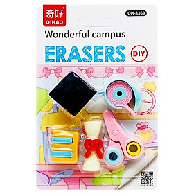 Vỉ Gôm Tẩy Wonderful Campus DIY - Qihao QH-8369 - Mẫu 1