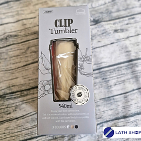 Ly Giữ Nhiệt Lock&Lock Clip Tumbler LHC4151 Bằng Thép Không Gỉ Inox 304, Kèm Ống Hút-540ml