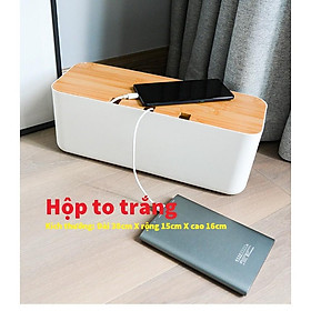 Mua ️ Hộp Nhựa ABS + Nắp Gỗ Đựng Ổ Cắm Điện An Toàn  Tiện Lợi  Giá Rẻ