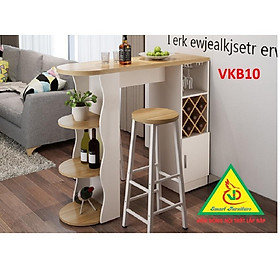 Mua Quầy bar mini kết hợp tủ rượu VKB10 ( không kèm ghế) - Nội thất lắp ráp Viendong Adv
