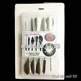Bộ 10 dụng cụ làm rau câu 3D – Set 7 – Bộ làm hoa quỳnh - Tặng kèm kim nhụy – Mã số 1520