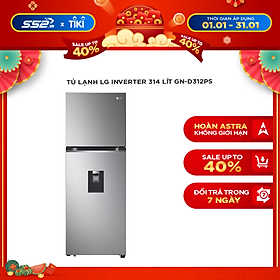 Mua Tủ lạnh LG Inverter 314 Lít GN-D312PS - Hàng chính hãng - Chỉ giao TPHCM  Bình Dương