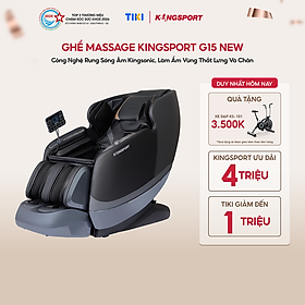 Miễn phí lắp đặt | Ghế Massage Kingsport Standard G15 New Công Nghệ Sóng Âm Kingsonic, Điều Khiển Giọng Nói Thông Minh