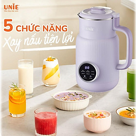 Máy Làm Sữa Hạt Mini UBM08 Dung Tích 600ml - 5 Chức Năng Xay Nấu - Lưỡi Dao Inox 6 Cánh