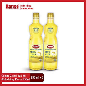 Combo 2 chai dầu ăn dinh dưỡng Ranee 950ml (950ml/chai x 2 chai)