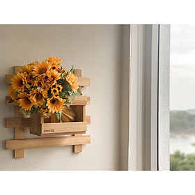 Mua Giá gỗ pallet đơn gắn tường treo cây trang trí ban công  nhà cửa