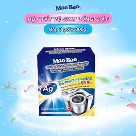 Hộp 3 Gói Hợp Chất Làm Sạch Lồng Giặt Mao Bao Bản Nâng Cấp X3 (300g)