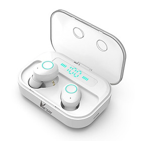 Mua Tai nghe Bluetooth VINETTEAM M7 TWS 5.0 LED Hiển thị Tai nghe không dây IPX7 Tai nghe thể thao chống nước 6D-  chính hãng