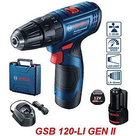 Máy khoan động lực dùng pin 12V Bosch GSB 120-LI Gen II /CHÍNH HÃNG