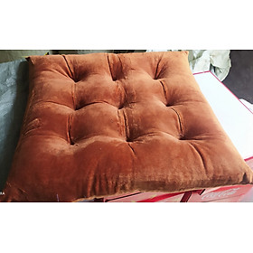 Mua ĐỆM NGỒI BỆT VUÔNG VẢI NỈ NHUNG CAO CẤP ( 40X40X7CM )