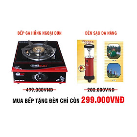 Mua Bếp Gas Hồng Ngoại Đơn BIGSUN  Hàng Chính Hãng  Tặng đèn đa năng