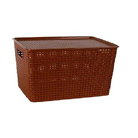 Mua Combo 3 giỏ đựng đồ đa năng có nắp đậy Hàn Quốc Song Long (42 5*29 5*22 5)- Nhiều màu sắc