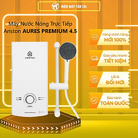 Máy nước nóng trực tiếp Ariston 4500W AURES PREMIUM 4.5 - Hàng Chính Hãng