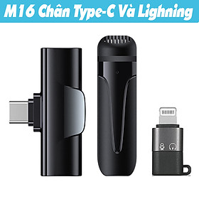 Mua M16 Mic Thu Âm Livestream Không Dây Chống Ồn Thông Minh Độ Nhạy Cao Micro Không Dây Cài Áo Thu Âm Quay Video Ghi Âm Chơi Game Dành Cho Điện Thoại Máy Tính Bảng - Hàng Chính Hãng