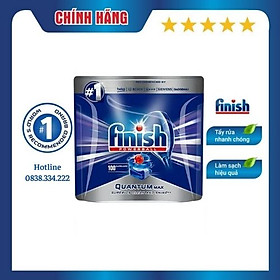 Viên rửa bát Finish Quantum Max 100 viên 14 in 1
