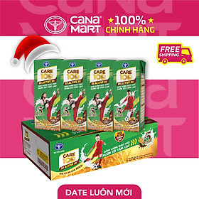 Thùng sữa nước ca cao lúa mạch Nutricare Care 100 Active giúp trẻ phát triển chiều cao (180ml)