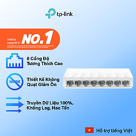 Hình ảnh Bộ Chia Mạng Switch Để Bàn TP-Link LS1008 8 Cổng 10/100Mbps - Hàng Chính Hãng