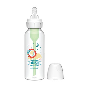 [ SB81105 ] Bình sữa Dr.Brown's cổ thường 250ml hình con sư tử, nhựa PP, phiên bản Options Plus