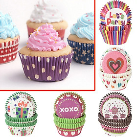 Mua 100 Khuôn Giấy Lót KETILO Giấy Mềm Cao 3cm Lót Cupcake  Bánh Hấp  Bánh Nướng Nhiều Màu  Hình-CHÍNH HÃNG( Giao Ngẫu Nhiên) CC1