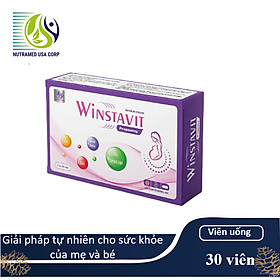 Winstavit - Viên uống hỗ trợ sức khỏe mẹ và bé - Nhà máy liên doanh với Medinej - USA và đạt chuẩn GMP - WHO