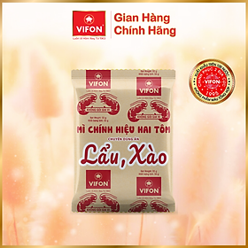 Hình ảnh Thùng 50 gói mì Hai tôm không gia vị chuyên dùng lẩu VIFON 55gr/gói