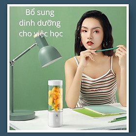 Mua Máy Xay Sinh Tố Mini Cầm Tay 300ml 4 Lưỡi Dao Thép Không Gỉ Có Pin Tích Hợp Sạc USB Bugu BG-JS2 - Hàng Chính Hãng