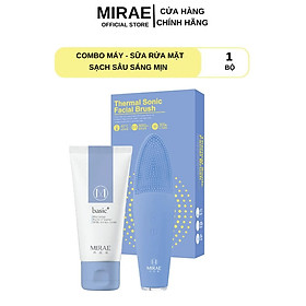 Combo Sữa Rửa Mặt + Máy Rửa Mặt MIRAE Sạch Sâu Sáng Mịn