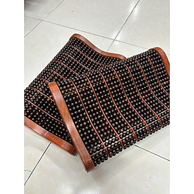 Mua Gối Hạt Gỗ Mun Cao Cấp   Gối Công Thái Học - Kích Thước 36cmx24cmx8/4cm ( Mian. vn )