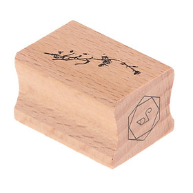 Creative Gesture Figure Wooden Seal for DIY Crafts, Scrapbooking, Cards Making and Arts Supplies