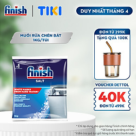 Muối Rửa Chén Bát Finish Salt - Bịch 1KG