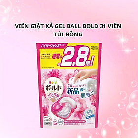 Viên giặt xả Bold GelBall 4D P&G hương hoa ngọt ngào túi refill 36 Viên