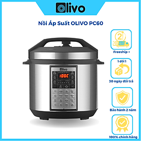 Mua Nồi Áp Suất Điện Đa Năng OLIVO PC60 16 Chức Năng - Dung Tích 6L - Công Suất 1000W - Thương Hiệu Mỹ  Hàng chính hãng