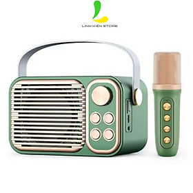 Loa Bluetooth Karaoke Su-Yosd YS104 - Loa xách tay mini chất liệu nhựa cao cấp, công suất 6W và micro không dây - Hàng nhập khẩu - Xanh