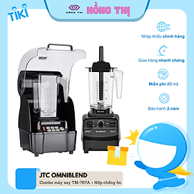 Combo Máy Xay Sinh Tố Công Nghiệp JTC Omniblend I TM-767A 1200W (1.5L) và Hộp chống ồn JTC Omniblend - Hàng Chính Hãng