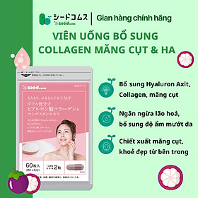 Viên Uống Bổ Sung Collagen, Hyaluronic Acid Và Tinh Chất Trái Măng Cụt Hỗ Trợ Ngăn Ngừa Lão Hóa, Đẹp Da Seedcoms Nhật Bản