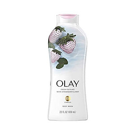 Sữa tắm OLAY Fresh Outlast Cooling White Strawberry and Mint (650ml)