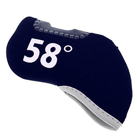 2-5pack Golf Club Iron Putter Headcover Head Cover  58 Degree Navy Blue