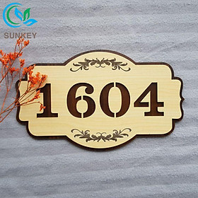 Mua Bảng Gỗ Treo Cửa Chữ Số Phòng - Kích Thước 25x15 cm - Chất Liệu- Trang Trí Tường  Treo Cửa