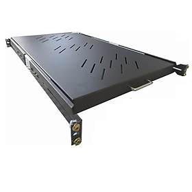 Mua Khay trượt tủ mạng D600 ( dùng cho tủ D500/D600 ) + Phụ kiện ( ốc + tai cài )   màu đen- Hàng chính hãng