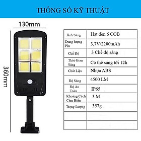 Mua Đèn năng lượng mặt trời chống nước Solar Street Light gắn tường hoặc cột ngoài trời