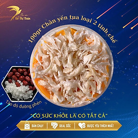 Chân yến sạch loại 2 hộp 100gr- Chân yến sạch nhỏ ăn ngon bổ dưỡng - Ăn yến đẹp da - Tặng đường táo - yến sào cao cấp Đỗ Thị Toán