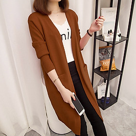 Áo len cardigan nữ dáng dài len dày dặn, mềm mại phong cách Hàn Quốc