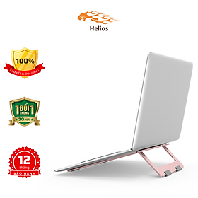 Giá Đỡ Dành Cho Laptop Macbook Để Bàn Chất Liệu Hợp Kim Nhôm Cao Cấp Hàng Nhập Khẩu Helios - Hồng