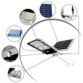 Đèn bàn chải năng lượng mặt trời 400W, 300W, 200W, 100W siêu bền, sáng chất lượng đảm bảo