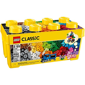 Đồ Chơi Lắp Ráp LEGO Thùng Gạch Trung Classic Sáng Tạo 10696 Cho Bé Trên 1 Tuổi (484 chi tiết)