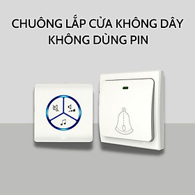 Chuông Cửa Chống Nước Không Dây Báo Khách Thông Minh