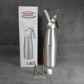 Mua Bình xịt kem tươi Cream Whipper 1 lít hợp kim nhôm  bộ vòi kim loại